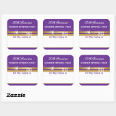 クラス懇親会時間！3"名前タグステッカー スクエアシール (シート)