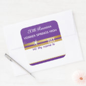 クラス懇親会時間！3"名前タグステッカー スクエアシール (封筒)