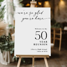 クラス懇親会歓迎サイン、任意の年ミニマリスト