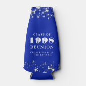 クラス懇親会王室のブルーシルバースターズパーソナライズされた ボトルクーラー (正面)