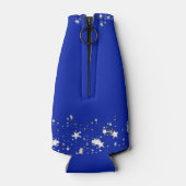 クラス懇親会王室のブルーシルバースターズパーソナライズされた ボトルクーラー (裏面)