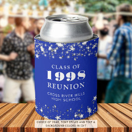 クラス懇親会王室のブルーシルバースターズパーソナライズされた 缶クーラー
