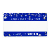 クラス懇親会王室のブルースターズ名タグ ラベル (正面)