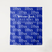 クラス懇親会王室の年の青い写真の背景 タペストリー (正面)