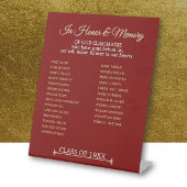 クラス懇親会記念献上品 台座サイン