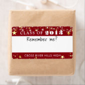 クラス懇親会赤金ゴールド星名タグ ラベル (インサイチュ)