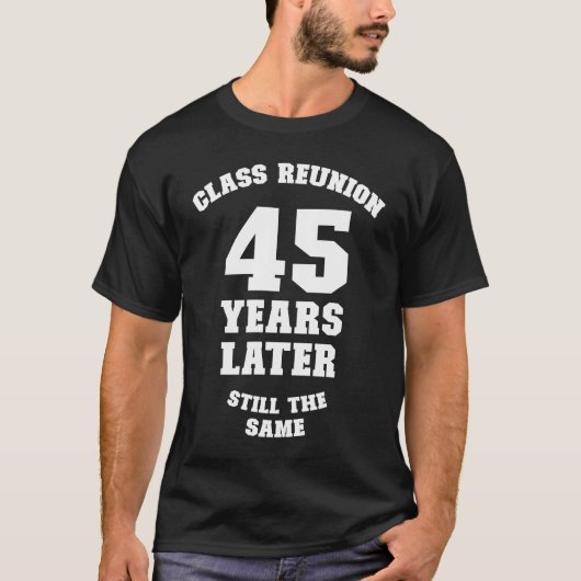 クラス懇親会45年後も同じ45C Tシャツ (正面)
