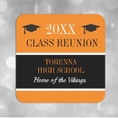 クラス懇親会!カスタマイズ懇親会 スクエアペーパーコースター