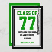 クラス懇親会（色の変更あり） 招待状 (正面/裏面)