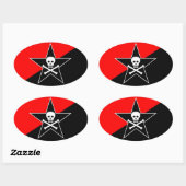 クラス戦争無政府主義者の楕円シール 楕円形シール (シート)