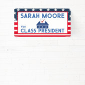 クラス投票» Blue and Red Election School 横断幕 (インサイチュ)