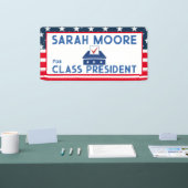 クラス投票» Blue and Red Election School 横断幕 (トレードショー)