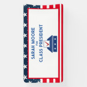 クラス投票» Blue and Red Election School 横断幕 (縦)