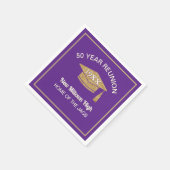 クラス祝賀！50周年同窓会  スタンダードカクテルナプキン (角)