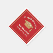 クラス祝賀！50周年記念の再会  スタンダードカクテルナプキン (角)