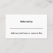 クラス紹介サンキューカード 紹介カード (裏面)