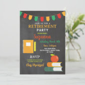 クラス終了 退職パーティー 先生 招待状 (スタンド正面)