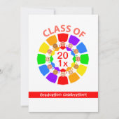 クラス虹の花 招待状 (正面)