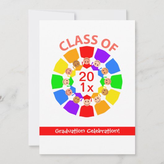 クラス虹の花 招待状 (正面)