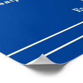 クラス記念碑の記憶の白と青懇親会 ポスター (角)