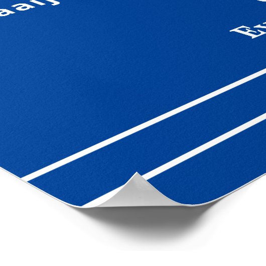 クラス記念碑の記憶の白と青懇親会 ポスター (角)