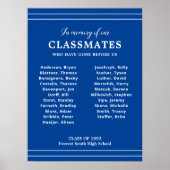 クラス記念碑の記憶の白と青懇親会 ポスター (正面)