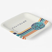 クラス0f 2024レトロ卒業パーティー ペーパープレート (傾斜あり)