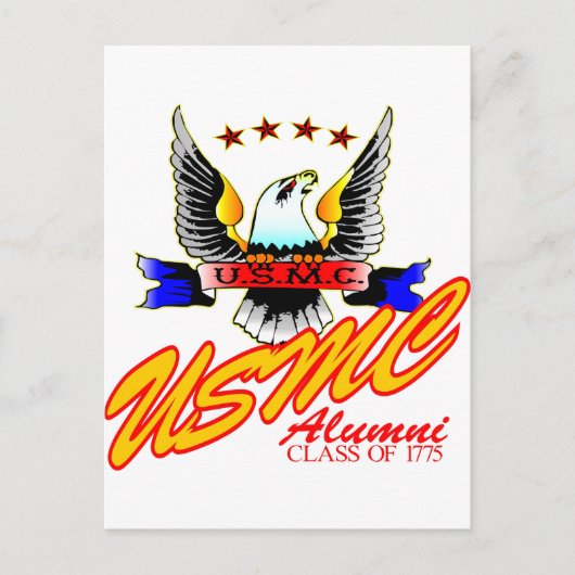 クラス1775 USMC卒業生イーグル ポストカード (正面)