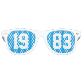 クラス1983 40th高校懇親会ブルーホワイト レトロサングラス