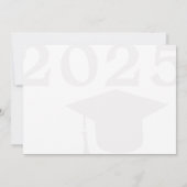 クラス2写真エレガント卒業パーティー 招待状 (裏面)