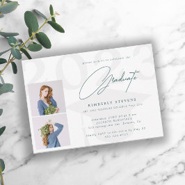 クラス2写真エレガント卒業パーティー 招待状