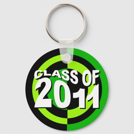 クラス2011 Keychain Green Black キーホルダー (正面)