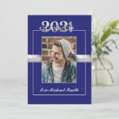 クラス2021ブルーシルバー卒業パーティーの写真 招待状 (スタンド正面)