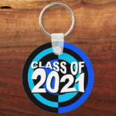 クラス2021 Keychain Blue Black キーホルダー (正面)