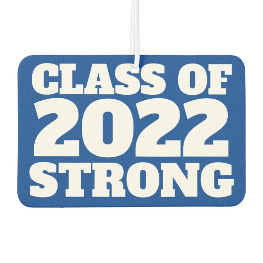 クラス2022強いシニア年ブルー カーエアーフレッシュナー (正面)