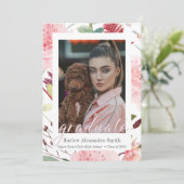 クラス2022赤面フローラ2写真卒業 案内状 (スタンド正面)