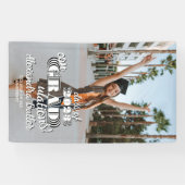 クラス2023はっきりした写真ConGRADrations卒業 横断幕 (横)