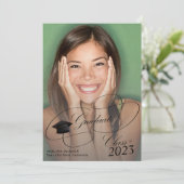 クラス2023 4フォトコラージュのスクリプトの卒業 案内状 (スタンド正面)