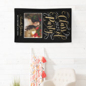 クラス2023 Black金ゴールド卒業パーティー写真 横断幕 (インサイチュ)