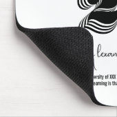 クラス2023 Black モダン Typogaphy BA卒業 マウスパッド (コーナー)