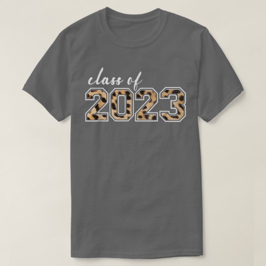 クラス2023 Leopard Woman Girls Seniors 2023 Tシャツ (デザイン正面)