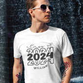 クラス2024シニアの名前 Tシャツ