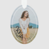 クラス2024卒業写真オーナメント オーナメント (正面)