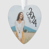 クラス2024卒業写真オーナメント オーナメント (正面)