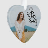 クラス2024卒業写真オーナメント オーナメント (正面)