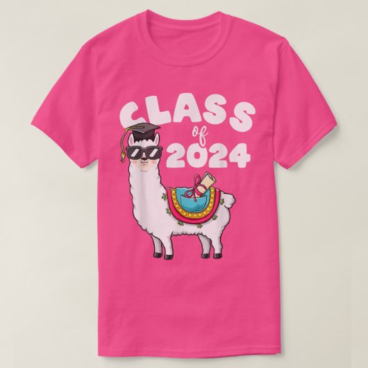 クラス2024 Llama 10級Tee Grの最初の日 Tシャツ (デザイン正面)