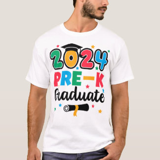 クラス2024 Pre-K大学院幼稚園の卒業生 Tシャツ