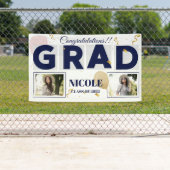 クラス2025はっきりしたフォントバルーン写真卒業 横断幕 (インサイチュ)