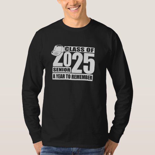 クラス2025シニア新学期卒業Gif Tシャツ (正面)