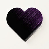 クラス2025ブラックパープルグリッター卒業ギフト ノートブック (裏面)